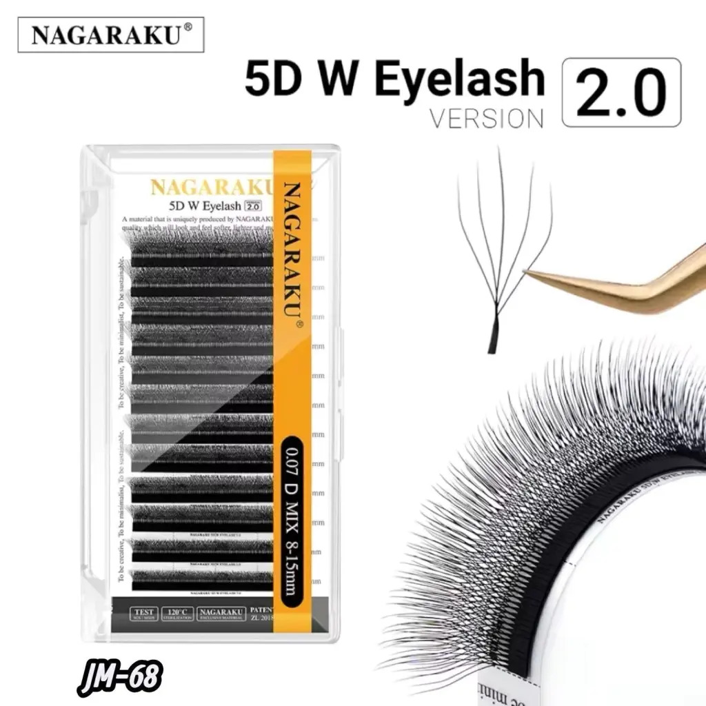 [PT-0128] EXTENSIONES DE PESTAÑA TECNOLOGICA 5D W 2.0 NAGARAKU 0.07D MIX 8-15MM CD: JM-68