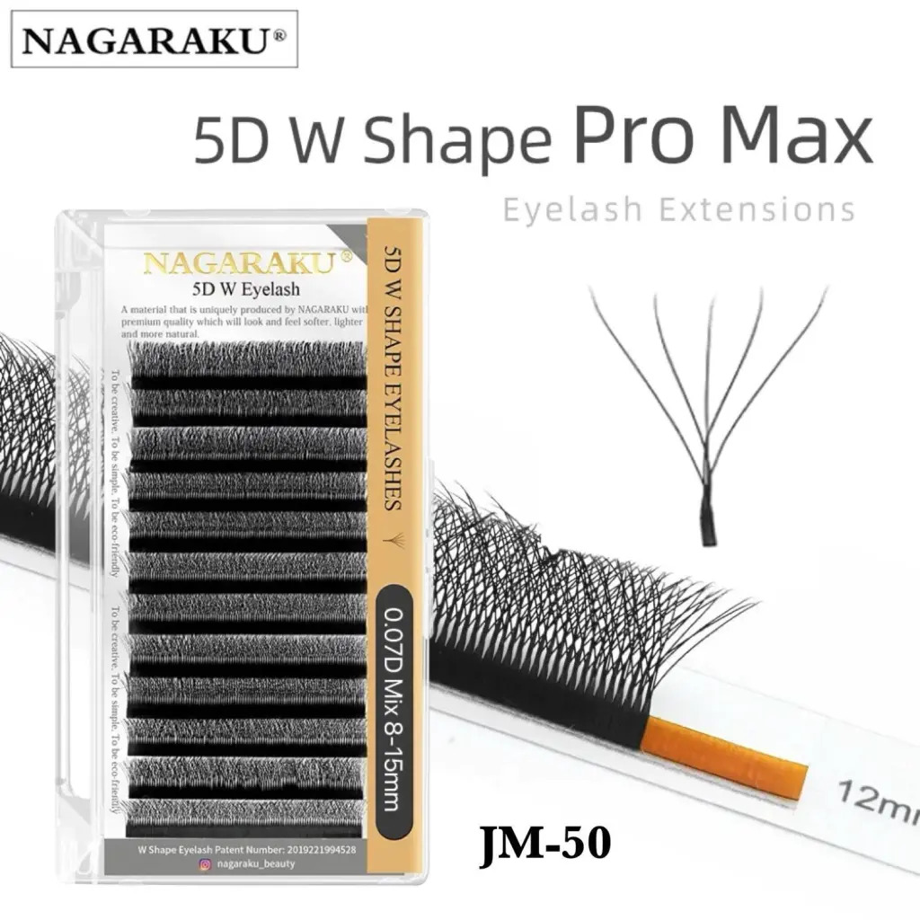 [PT-0193] EXTENSIONES DE PESTAÑA TECNOLOGICA 5D W PRO MAX NAGARAKU 0.07D MIX 8-15MM JM-50