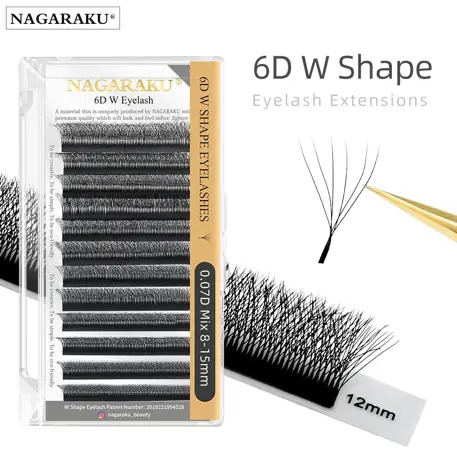 [PT-0228] EXTENSIONES DE PESTAÑA TECNOLOGICA 6D W NAGARAKU 0.07D MIX 8-15MM