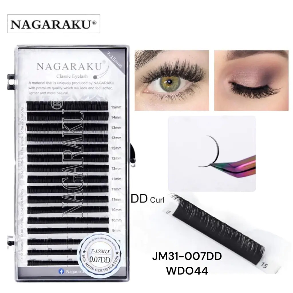 [PT-0276] EXTENSIONES DE PESTAÑA TECNOLOGICA CLASSIC NAGARAKU 7-15MM MIX 0.07DD