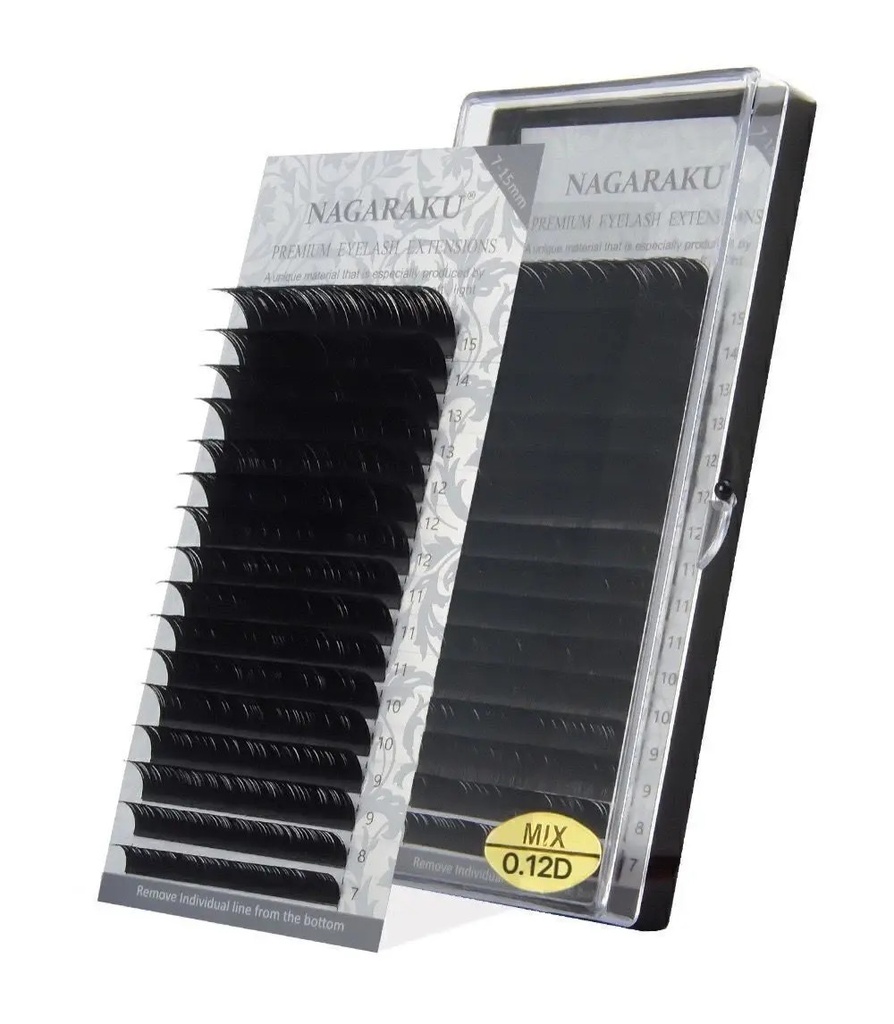 EXTENSIONES DE PESTAÑAS NAGARAKU 0.12D MIX