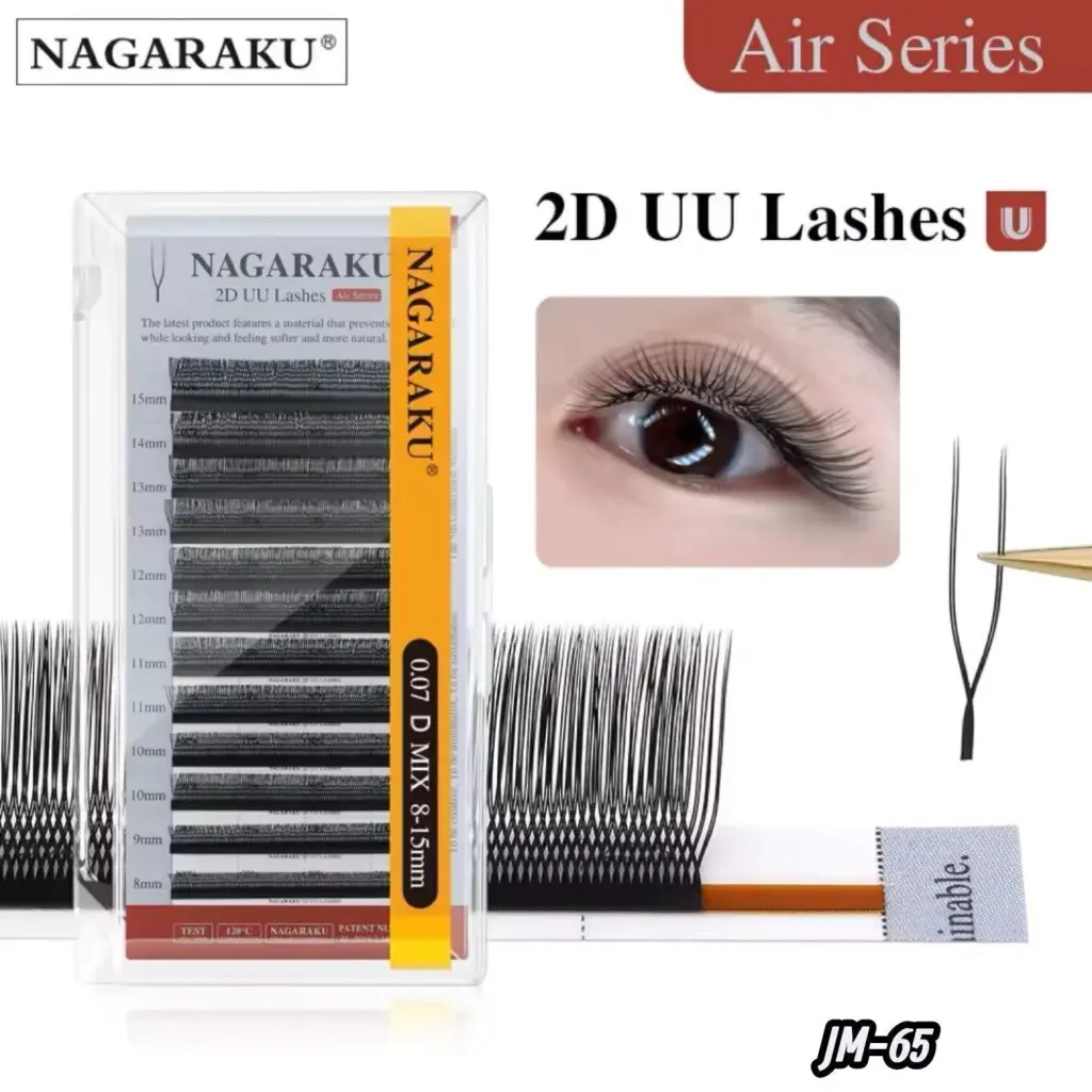 EXTENSIONES DE PESTAÑAS TECNOLOGICA 2D UU LASH NAGARAKU 0.07 D MIX 8-15MM CD: JM-65