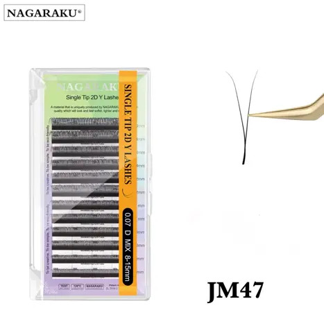 [PT-0187] EXTENSIONES DE PESTAÑAS TECNOLOGICA 2D Y NAGARAKU 0.07 D MIX JM47