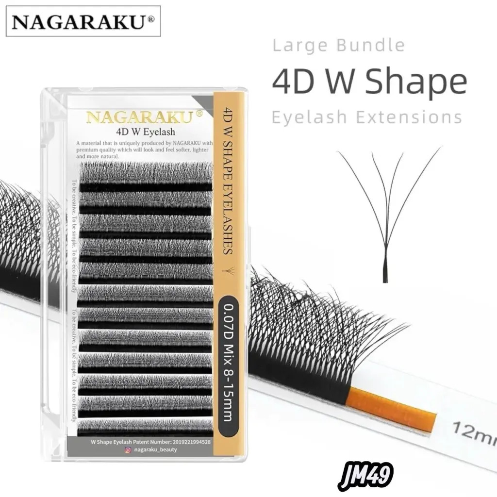 EXTENSIONES DE PESTAÑAS TECNOLOGICA 4D W NAGARAKU 0.07D MIX CD: JM49