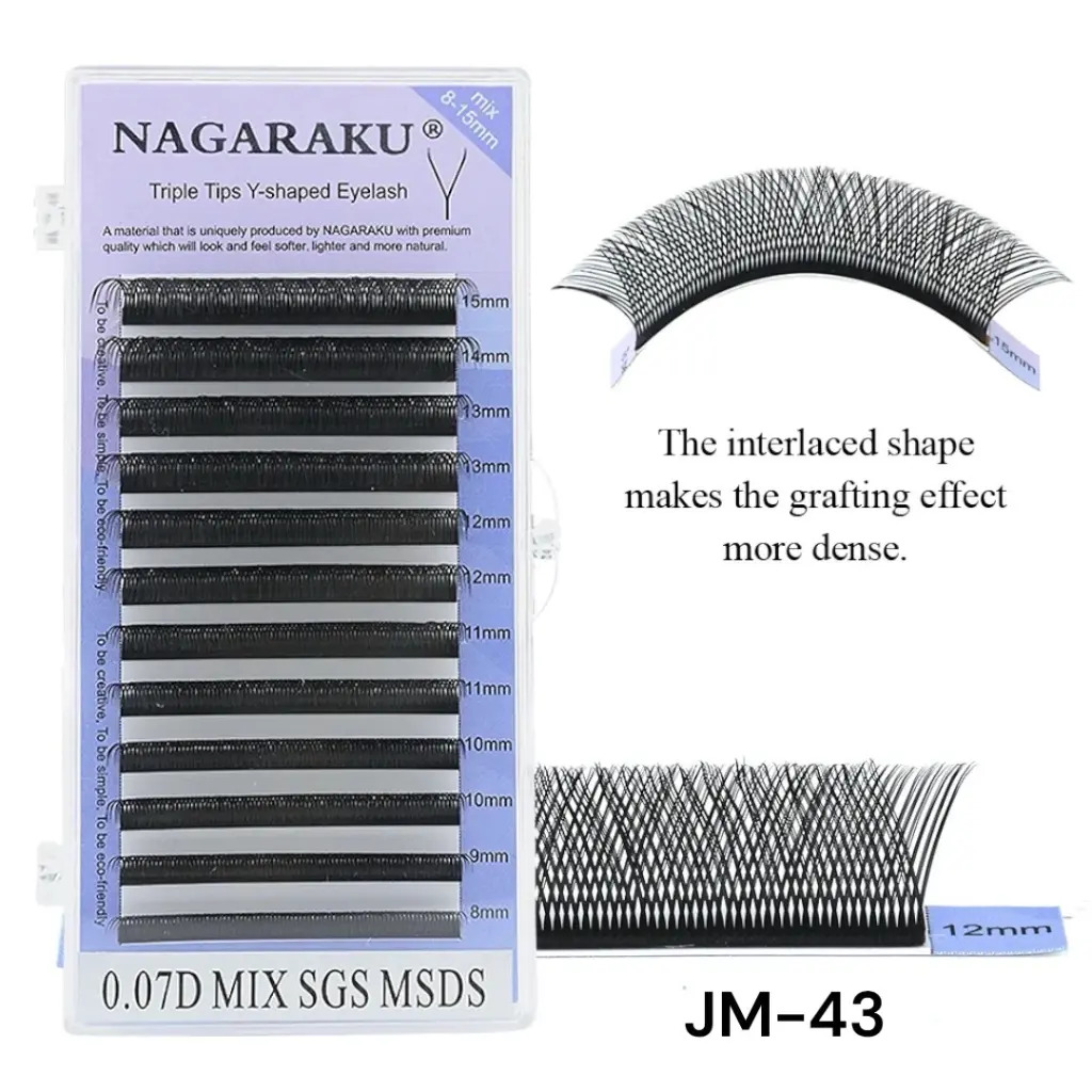 EXTENSIONES DE PESTAÑAS TECNOLOGICA TRIPLE TIPS Y NAgaraku
