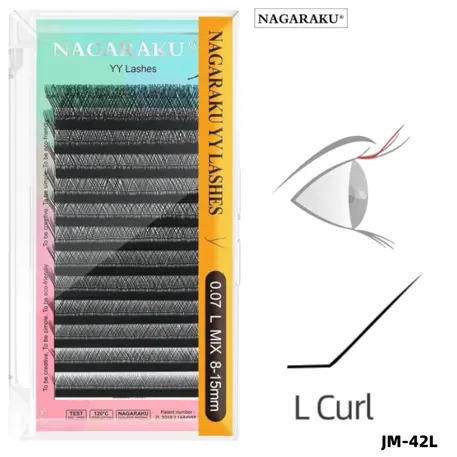 [PT-0227] EXTENSIONES DE PESTAÑAS TECNOLOGICA YY NAGARAKU 0.07L MIX