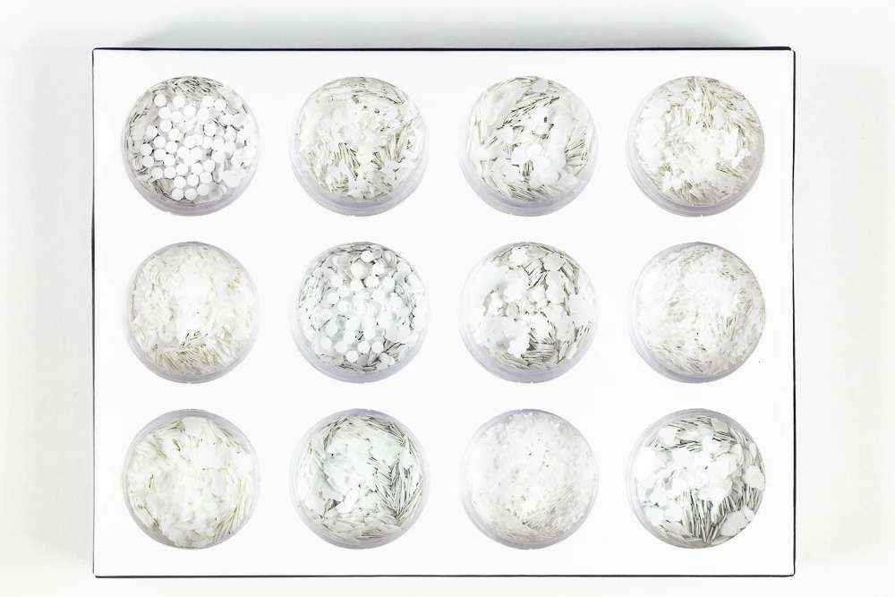 GLITTER BLANCA VARIA FORMA *12 21002