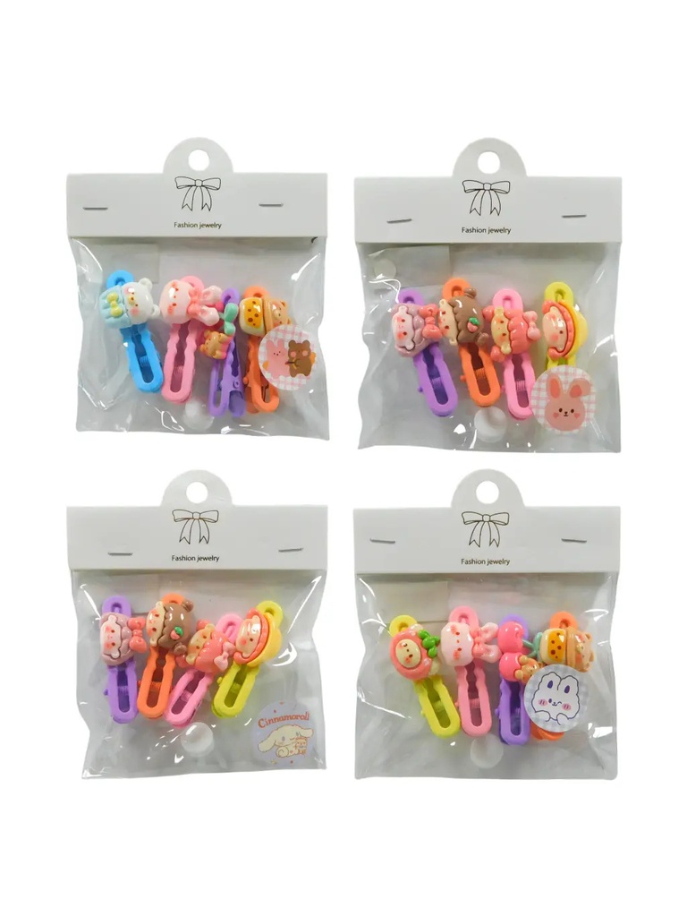 [PT-0775] Hebilla Pinza Infantil animado x4