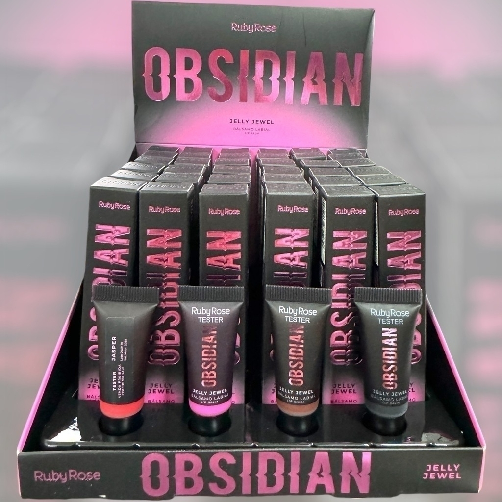 [PT-1674] JELLY JEWEL BALSAMO LABIAL OBSIDIAN RUBYROSE HB-7400
