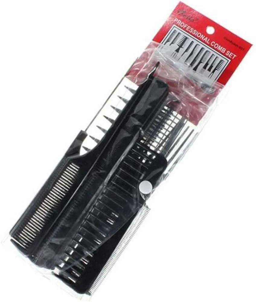 Juego de peines antiestáticos para el pelo, ideal para uso doméstico, incluye 10 peines 061284