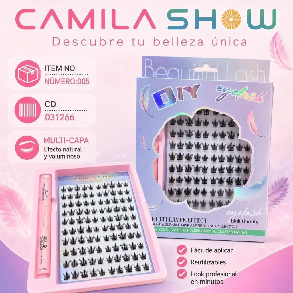 KIT DE PESTAÑAS CAMILA SHOW CD: 031266