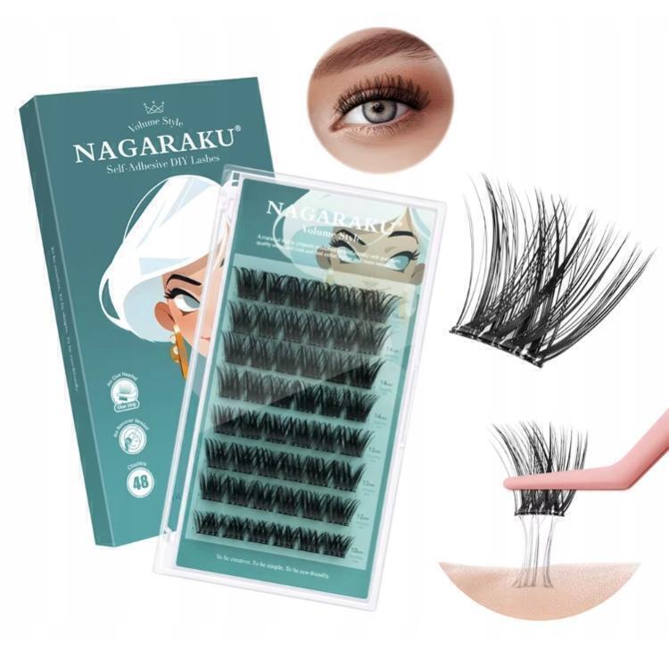 [PT-0835] Kit Pestañas Autoadhesivas + Pinza Nagaraku SA-DIY-002 VOLUME