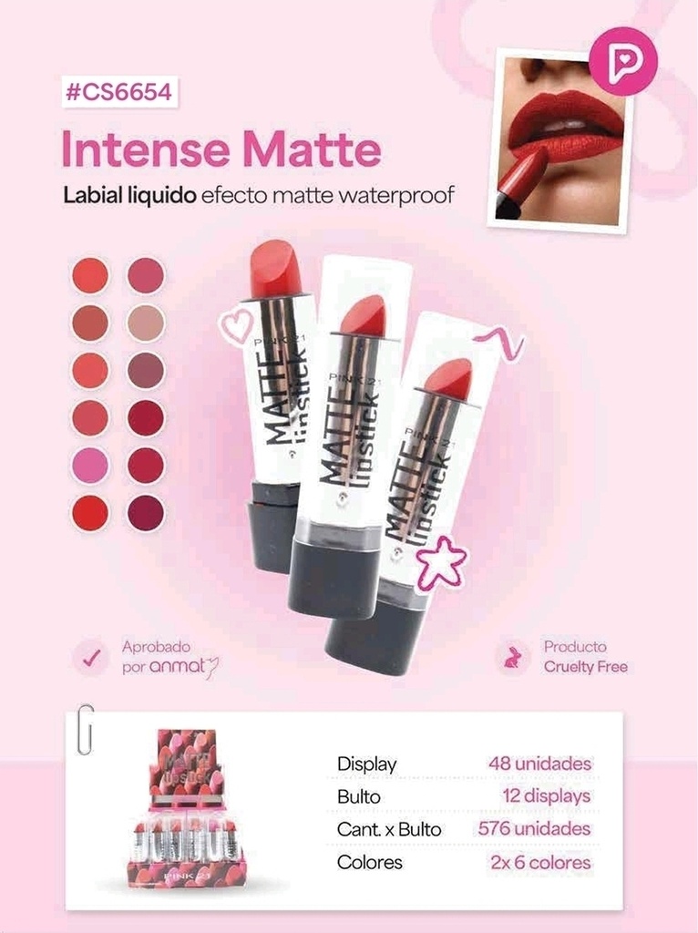[PT-1428] LABIAL LIQIDO MATTE CS6654