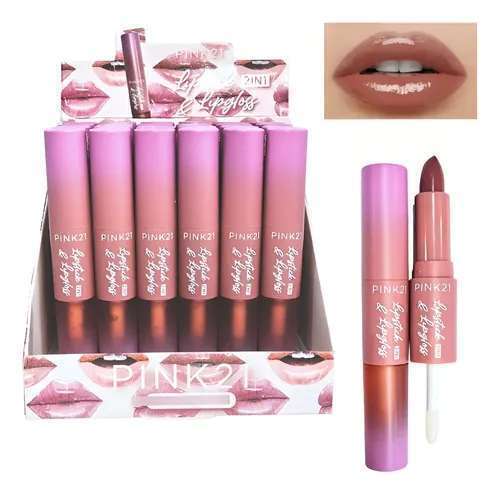 Labial líquido y barra 2 en 1 PINK 21 CS4123