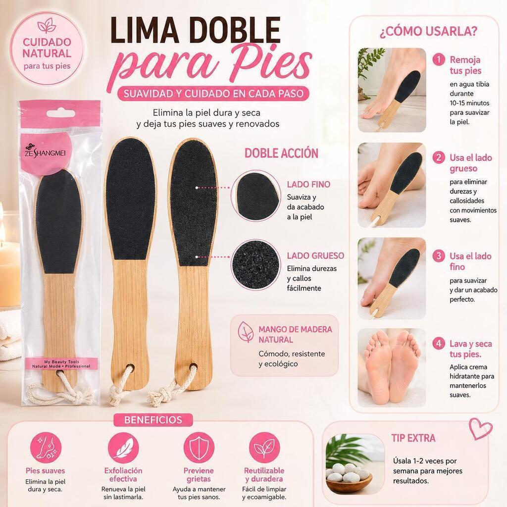 LIMA DOBLE PARA PIEs