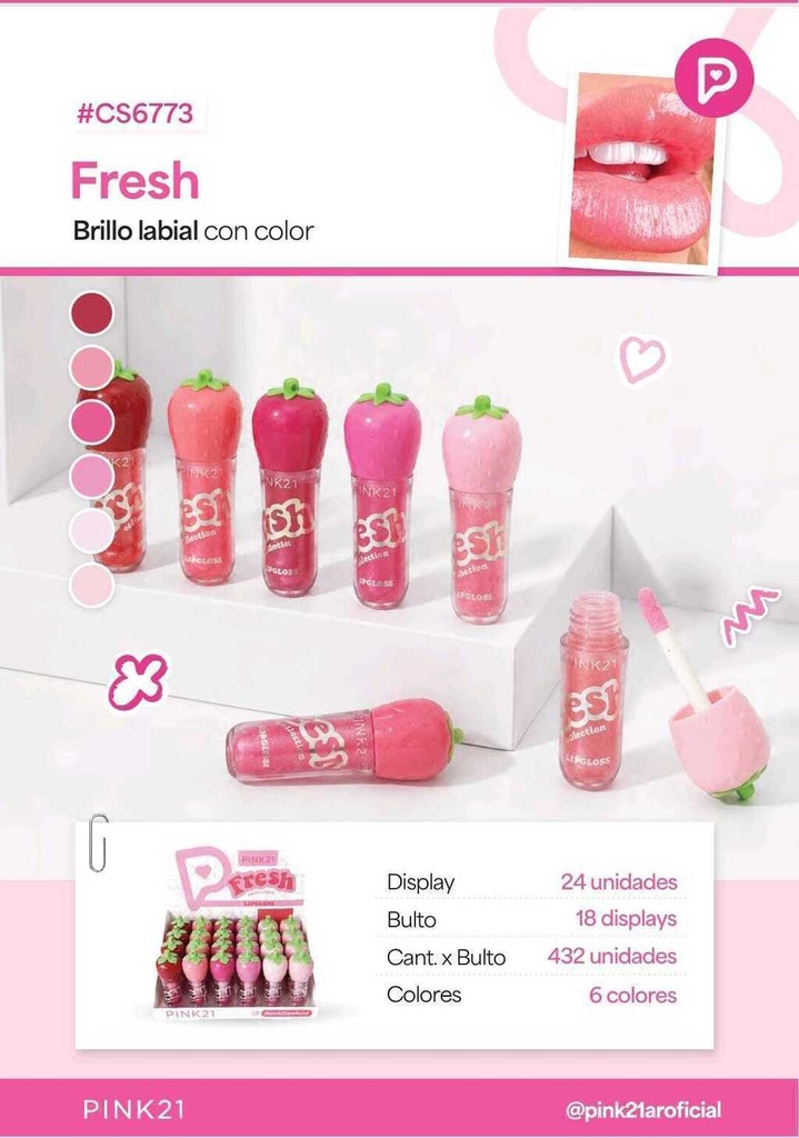 LIP GLOSS FRUTILLA CS6773