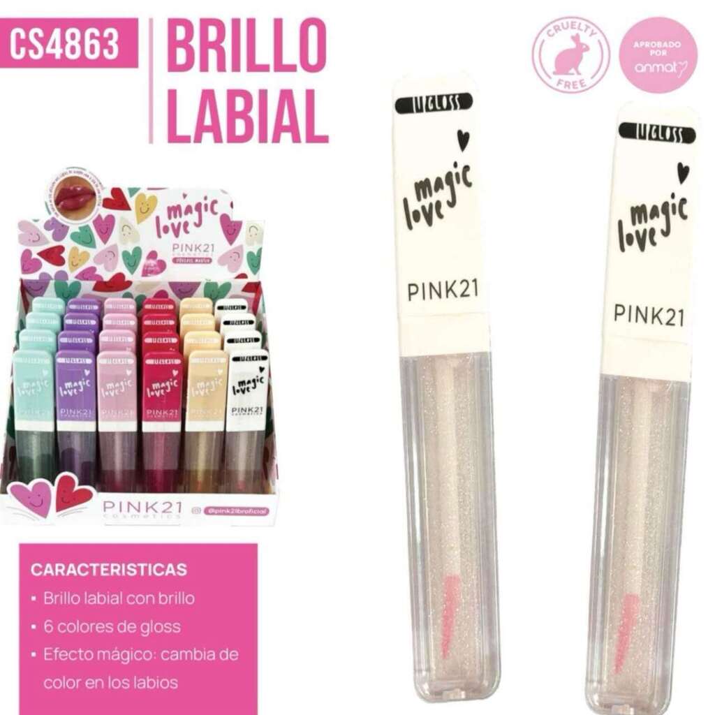 [PT-1416] LIP GLOSS MAGIC LOVE PINK 21 CS4863