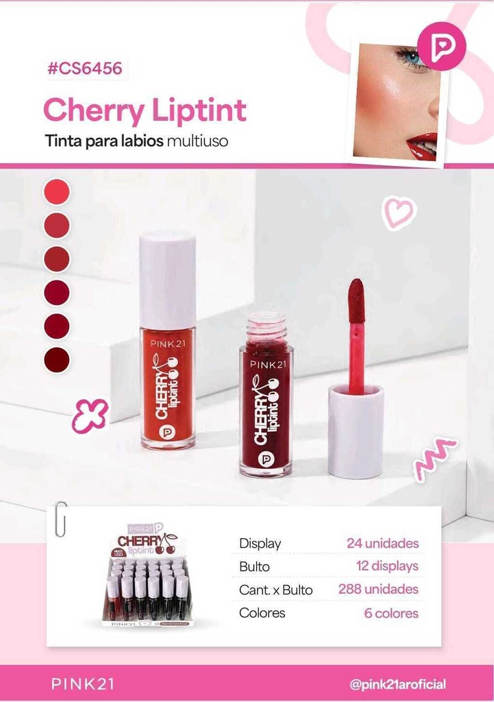Lip TINTE CHERRY PINK21 CS6456