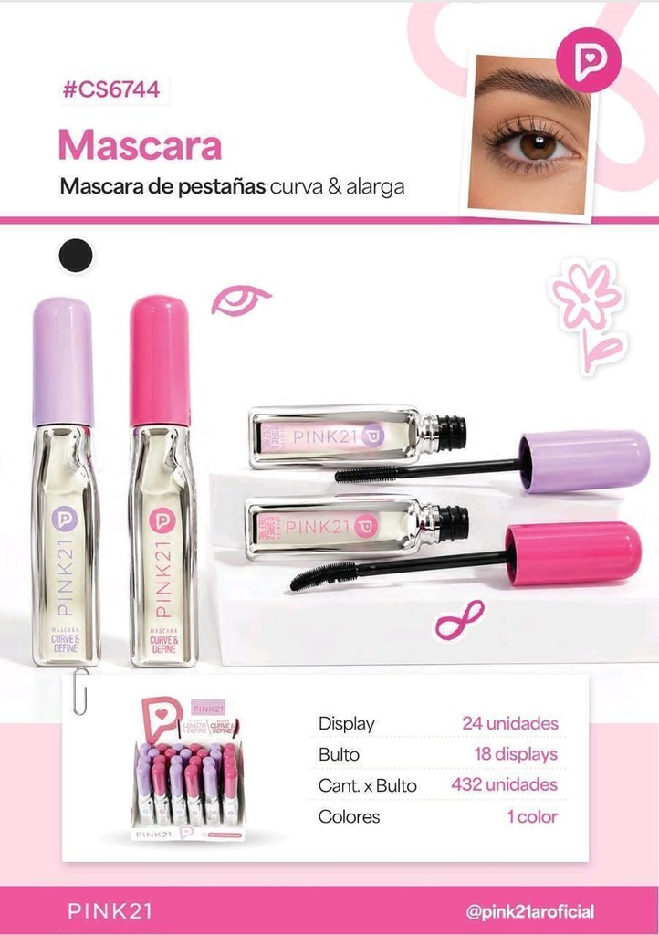 MASCARA DE PESTAÑAS CS6744