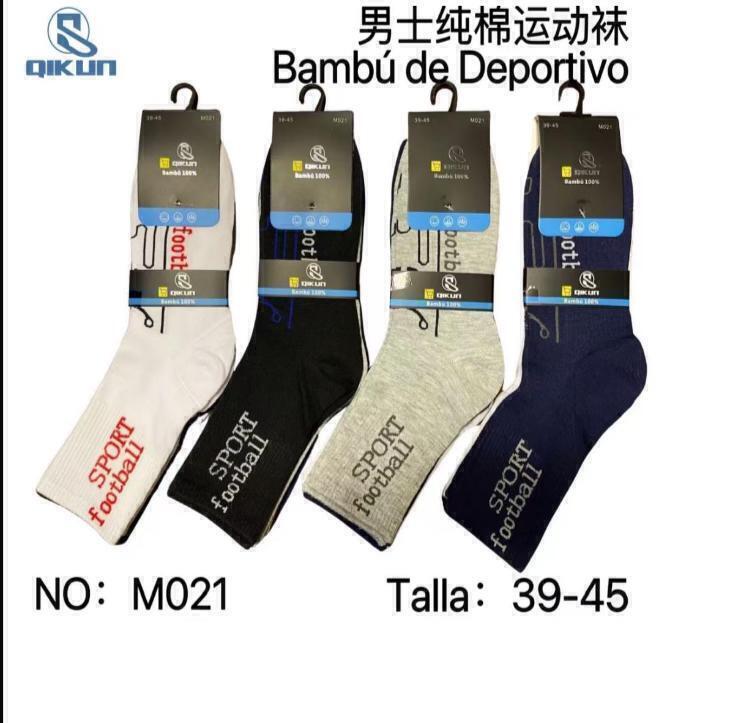 [PT-0959] MEDIA QIKUN BAMBU M021 TALLE39-45 X PAQUETE