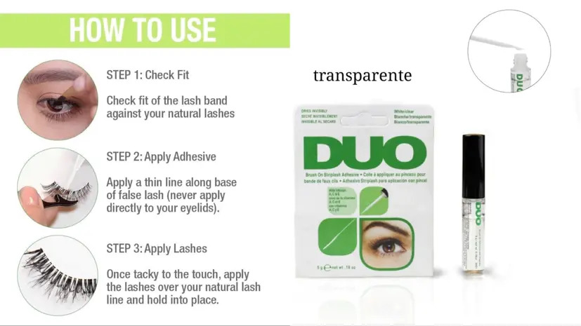 PAGAMENTO TRANSPARENTE PARA PESTAÑAS POSTIZAS MARCA DUO 681106