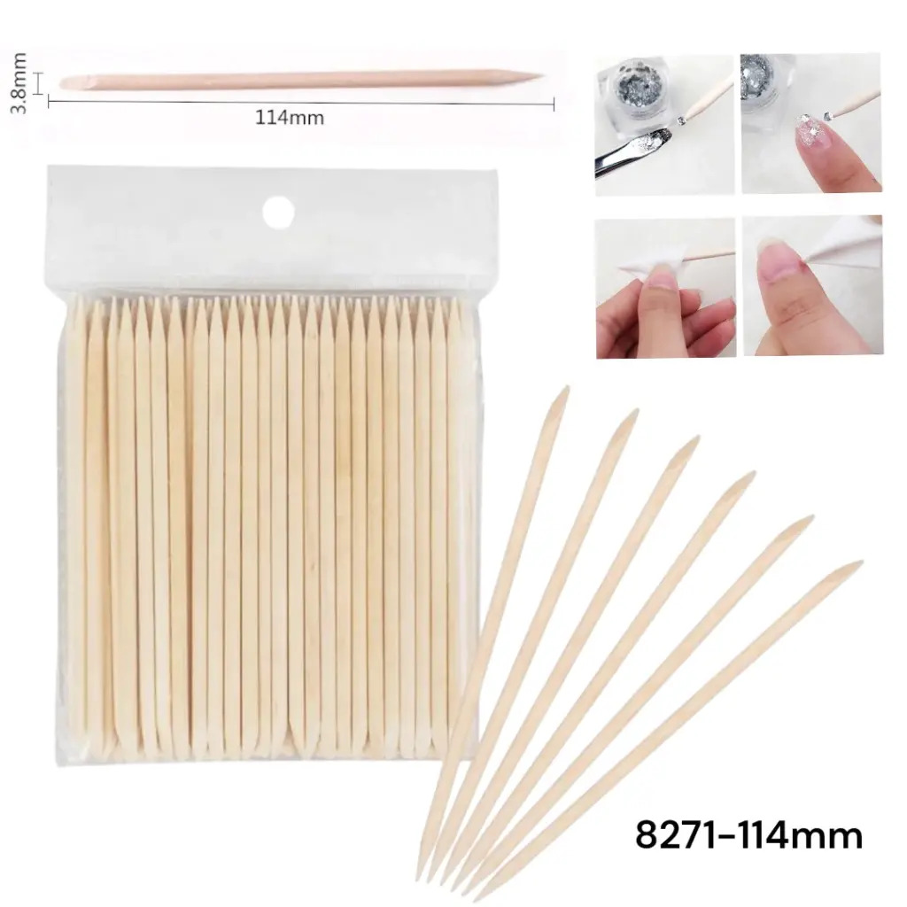 PALITO DE NARANJO PARA UÑAS X100u PALITO DE NARANJO PARA UÑAS