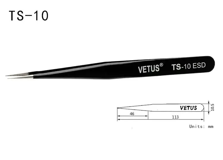 [PT-0898] PINZAS PARA PESTAÑAS CD: VETUS TS-10ESD