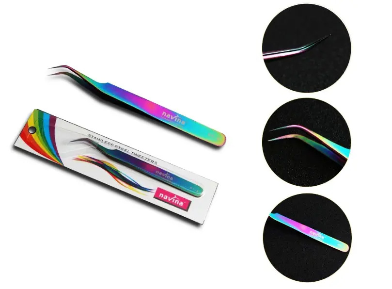 PINZAS PARA PESTAÑAS NAVINA 423012
