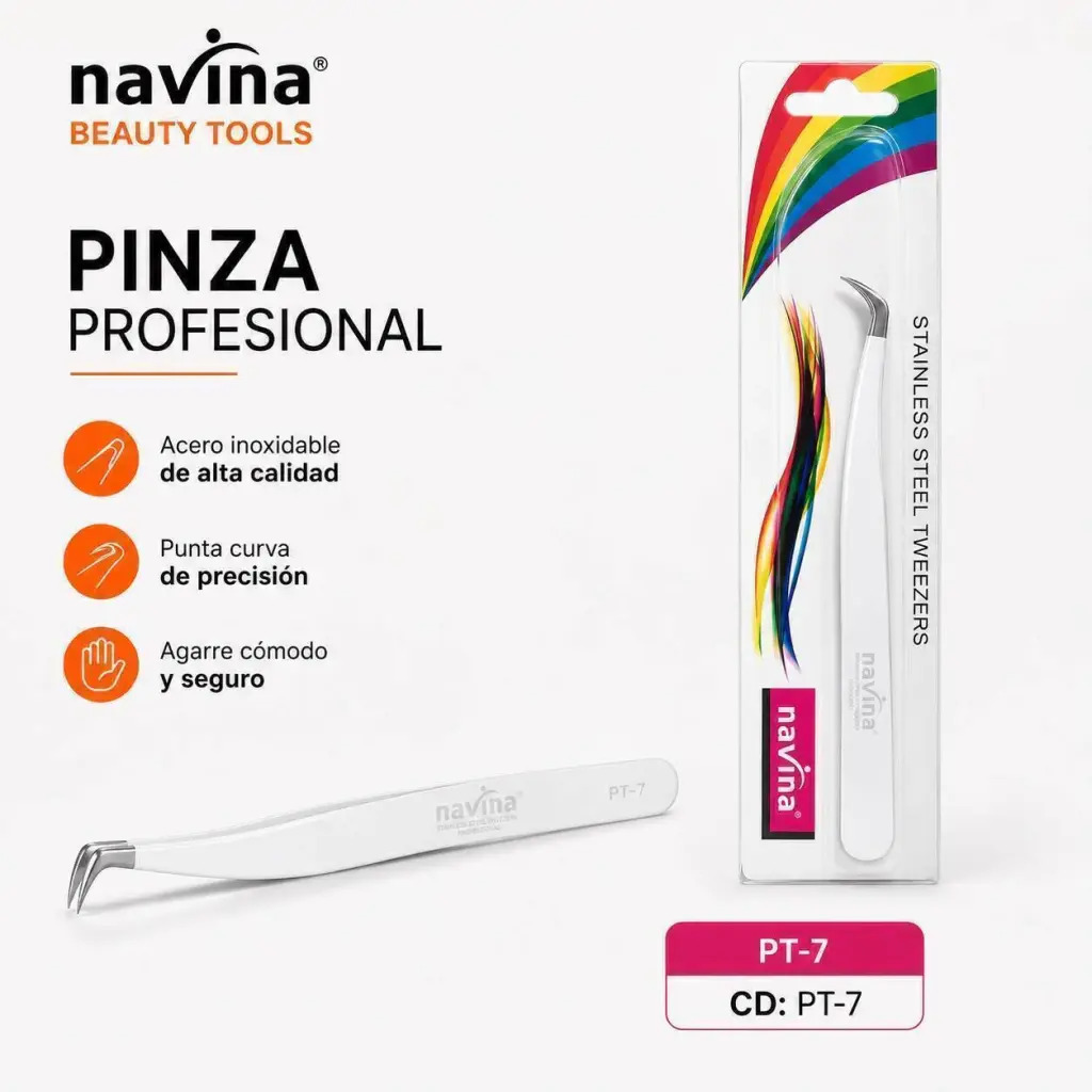 PINZAS PARA PESTAÑAS NAVINA CD: PT-7