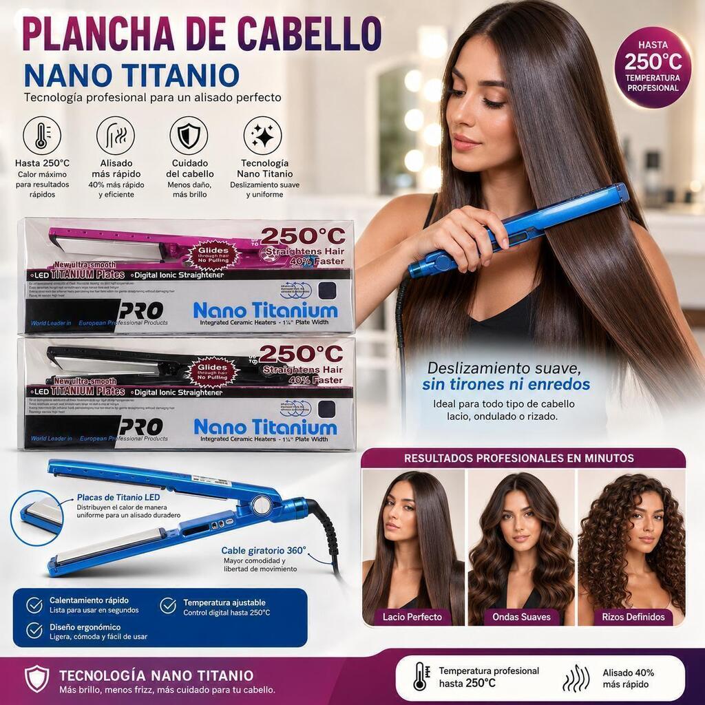 Plancha de cabello Nano