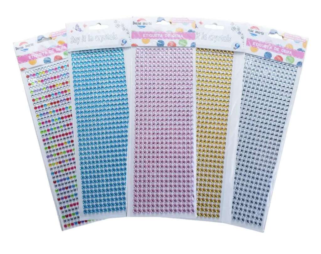 Plancha strass brillo plateada 550016