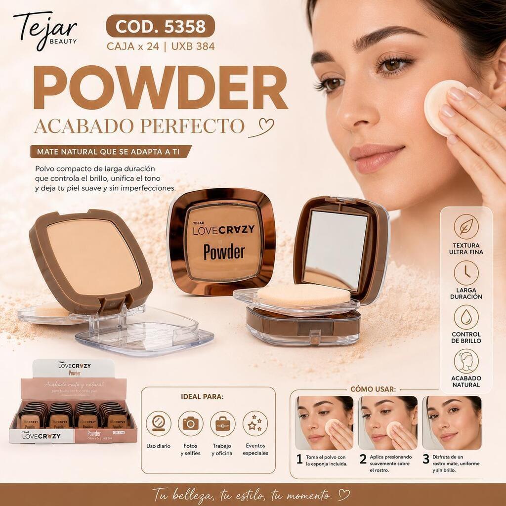 POLVO COMPACTO DE LARGA DURACION TEJAR5358