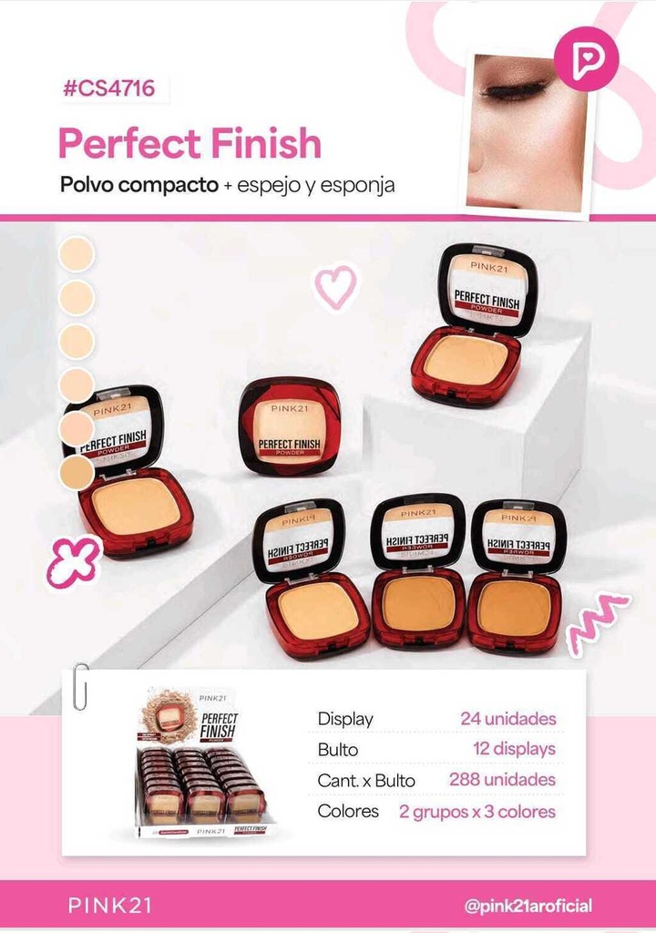 POLVO COMPACTO PINK21 CS4716