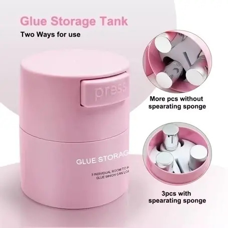 RECIPIENTE PORTA PEGAMENTOS PARA EXTENSIONES DE PESTAÑAS GLUE STORAGE TANK
