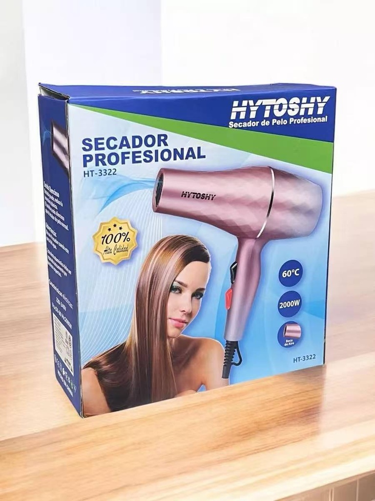 Secador De Pelo Profesional Silencioso 2000w HYTOSHY