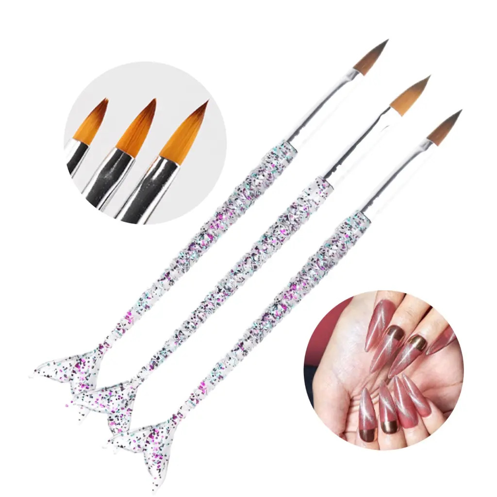 SET X3 PINCELES COLA SIRENA