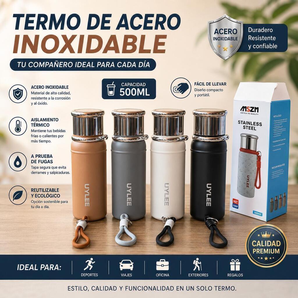 [PT-1314] Termo de acero inoxidable 500ml 990175