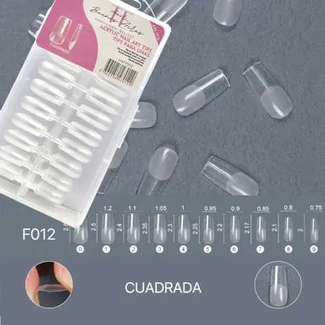 TIPS SOFT GEL （TE AMO BS AS) CUADRADA PRELIMADAS CD：