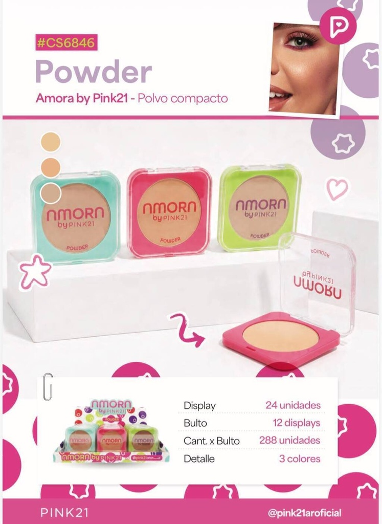 Polvo compacto NMORN PINK21