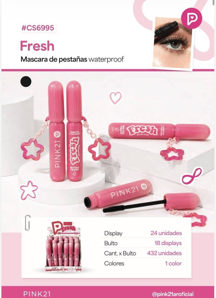 Mascara de pestañas FRESH PINK 21