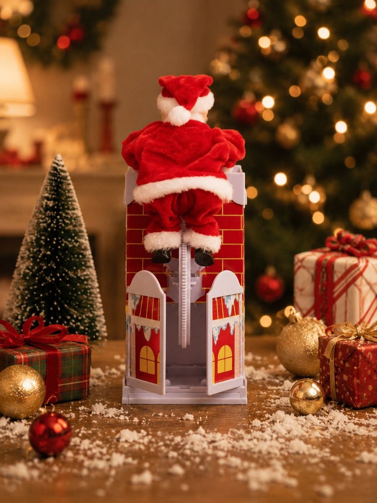 [PP- AH80398] ADORNO NAVIDAD CHIMENEA C/U