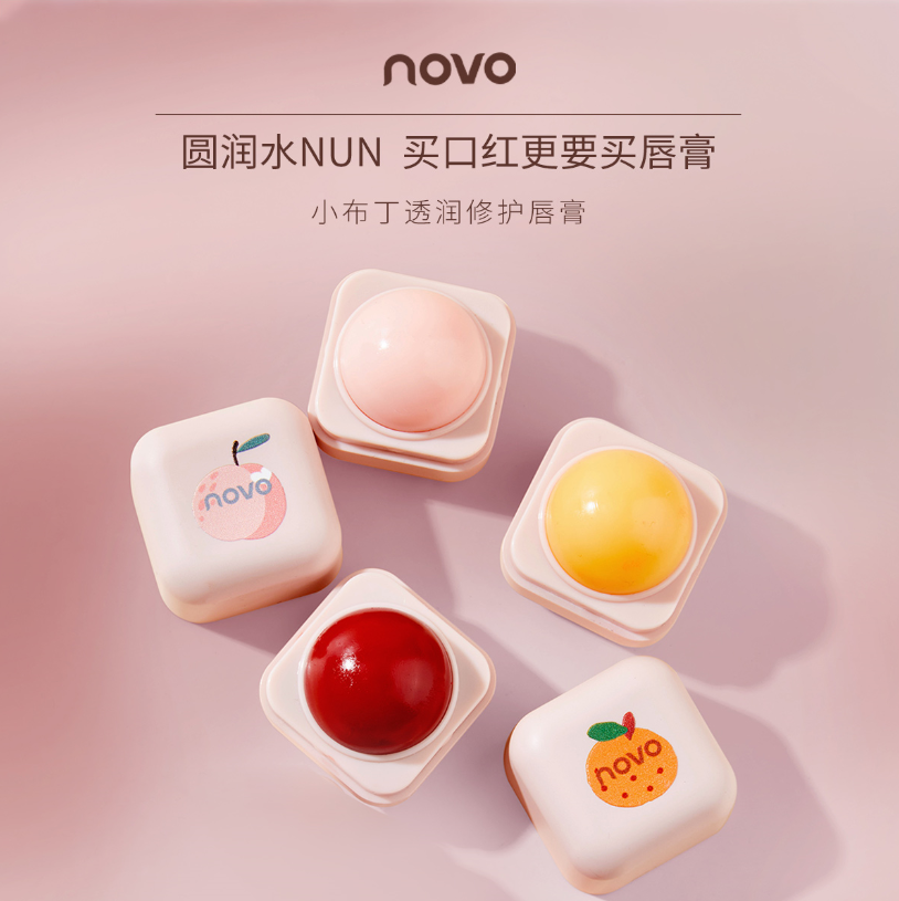 Novo balsamo labial hidratante frutal