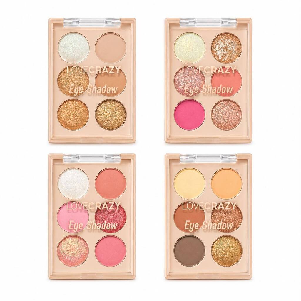 Sombra para ojos x6 colores EMPAQUE BRONCE TEJAR