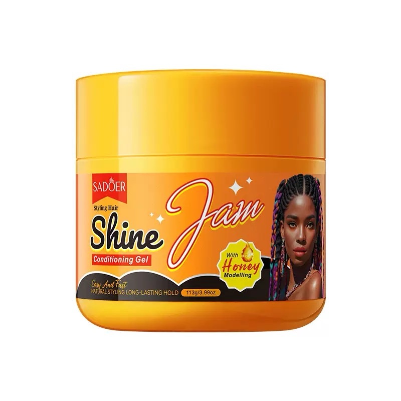 Gel para trenzado transparente Shine Sadoer 113g