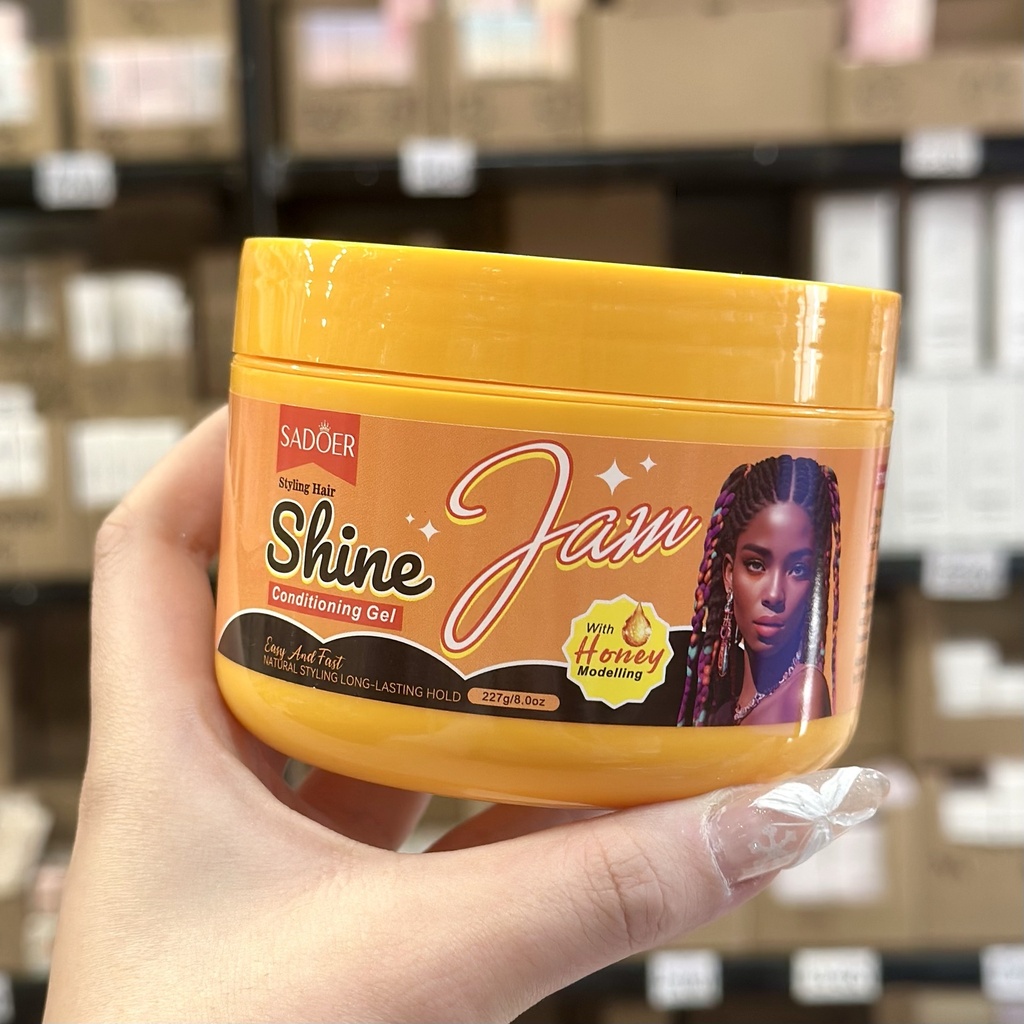 Gel para trenzado pote grande 227g Shine Sadoer