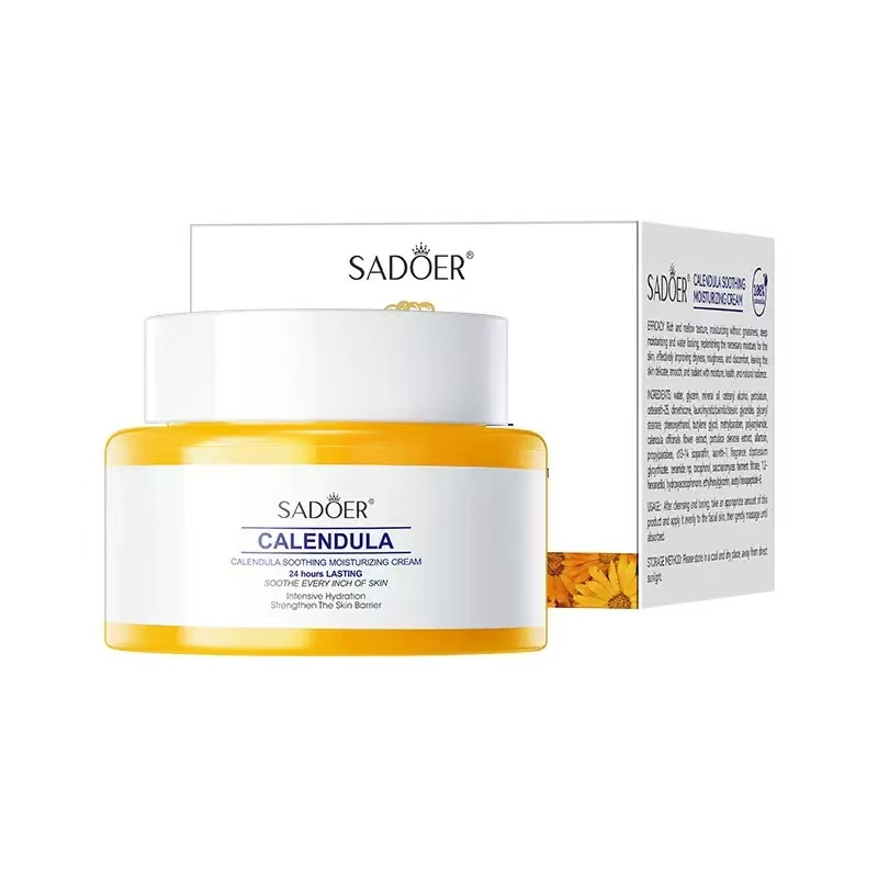 Crema facial hidratante con extracto de Calendula 50g Sadoer