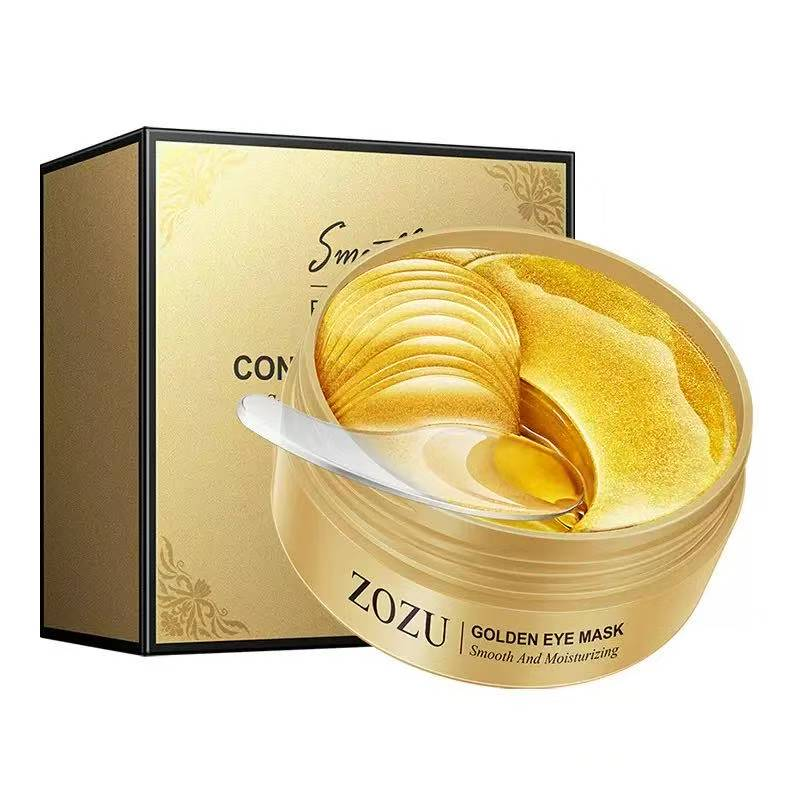 Mascarilla colageno hidratante para ojeras dorada pote 60pc Sadoer
