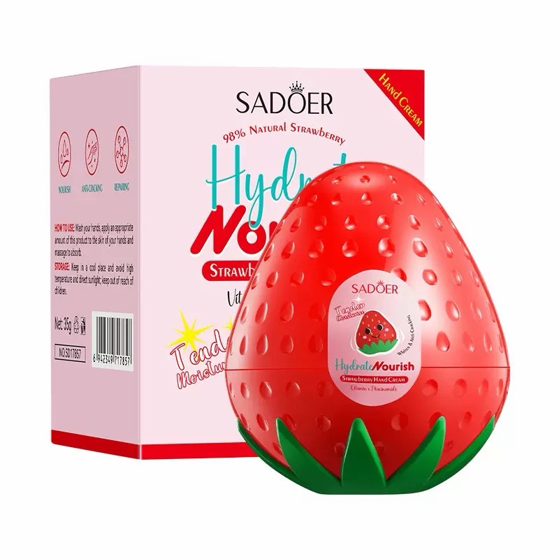 Crema de manos hidratante Frutilla 35g Sadoer