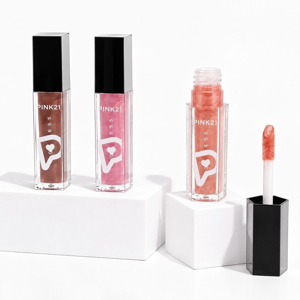 Lip gloss de color TAPA PLATEADA PINK 21