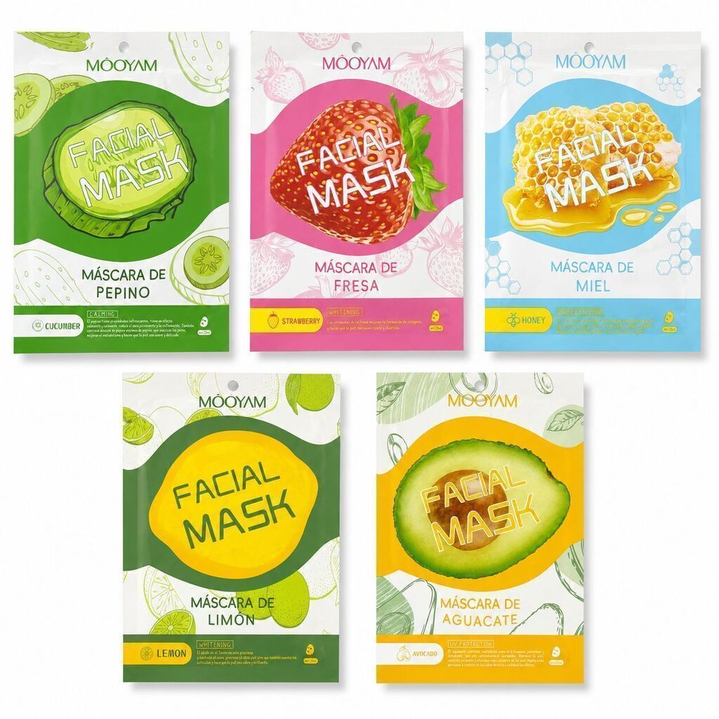 Mascarilla facial frutales SURTIDO MOOYAM